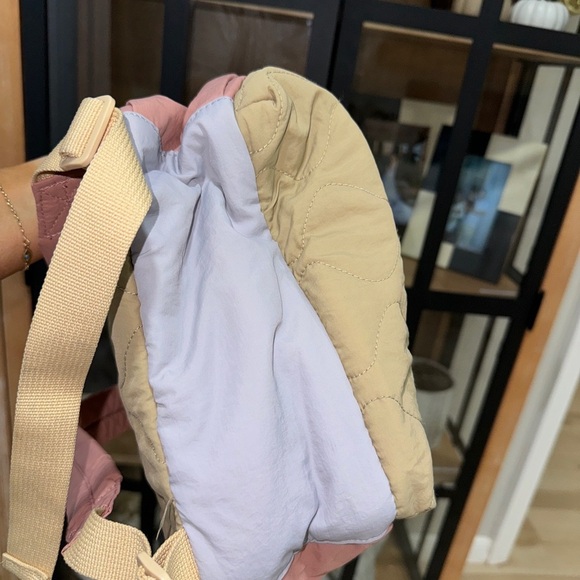 Zara Kids Quilted mini backpack personalized Olivia monogram embroidered toddler - Picture 6 of 7